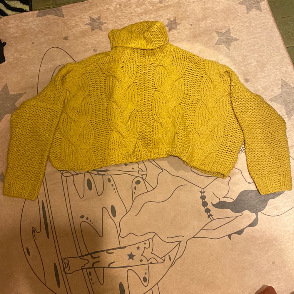 Cable knit sweater